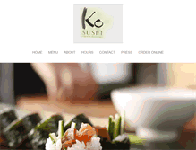 Tablet Screenshot of orderkosushi.com